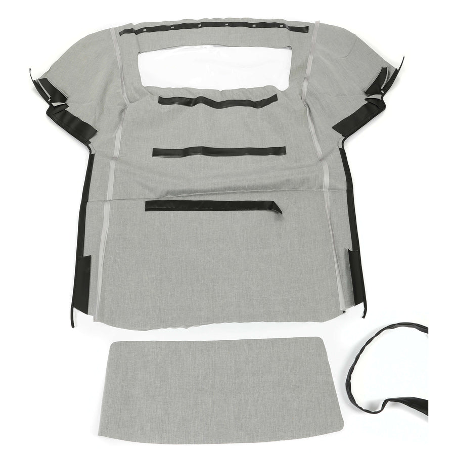 YIKATOO® Black Soft Top with Plastic Window FOR 1983-1993 Ford Mustang Convertible 2-Door -junior