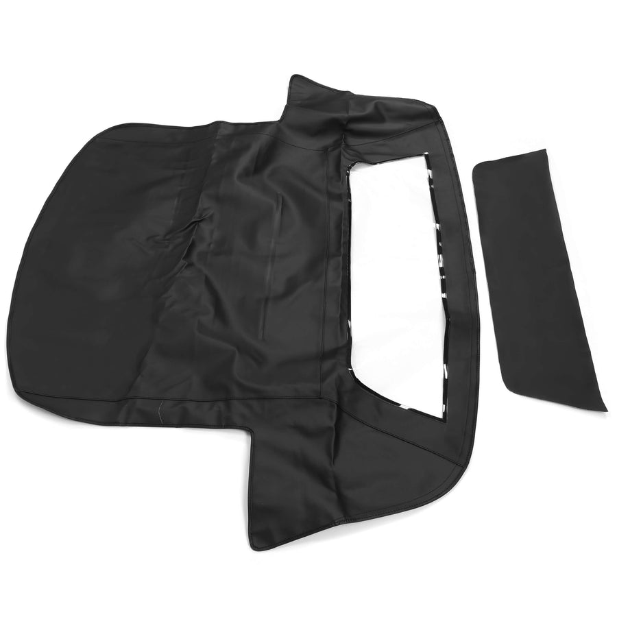 YIKATOO® Black Soft Top With Plastic Window For 1986-1993 Chevrolet Corvette Convertible -junior