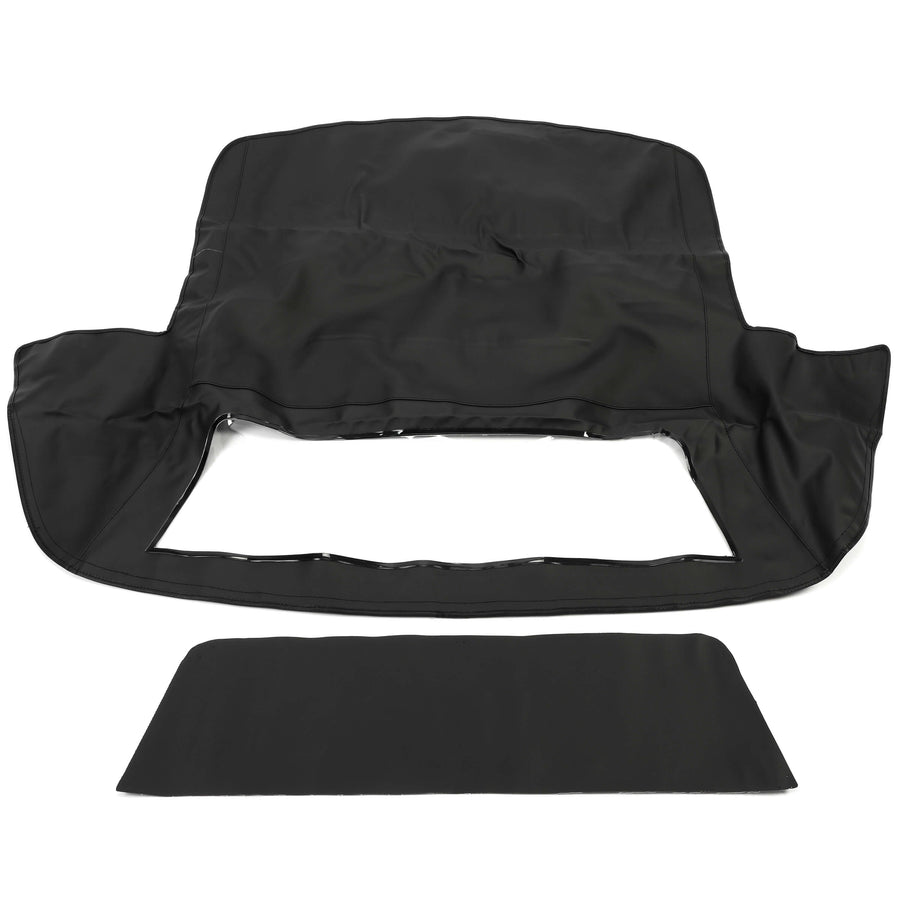 YIKATOO® Black Soft Top With Plastic Window For 1986-1993 Chevrolet Corvette Convertible -junior