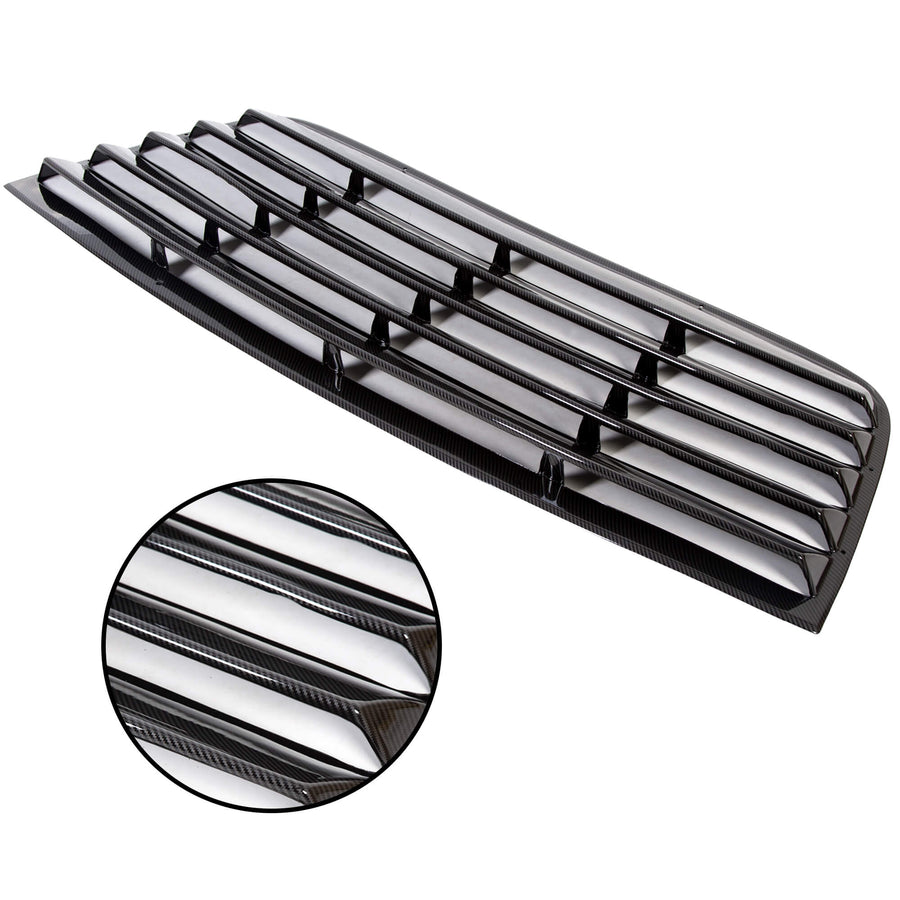 YIKATOO® Window Scoop Louver Sun Shade Cover For 2008-2019 Challenger Carbon Style -junior