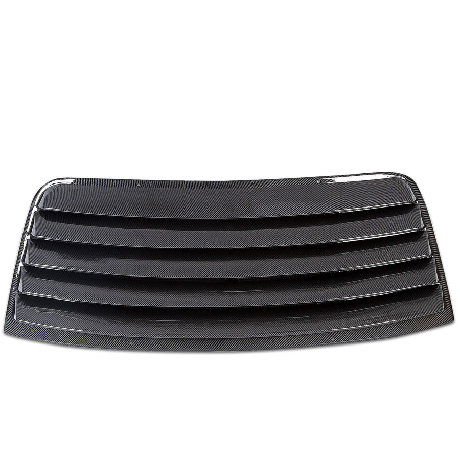 YIKATOO® Window Scoop Louver Sun Shade Cover For 2008-2019 Challenger Carbon Style -junior
