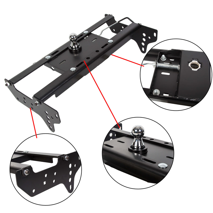 YIKATOO® New Complete Underbed Gooseneck Trailer Hitch System For 1999-1916 Ford F250 F350 -junior