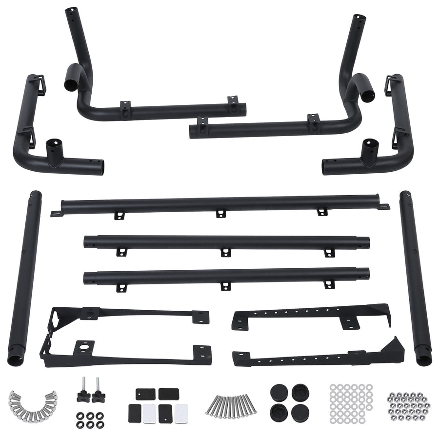 YIKATOO® Roof Rack for 2007-2010 Wrangler JK 2 Door,MBRP 130927 Black Coated Off Chamber - junior