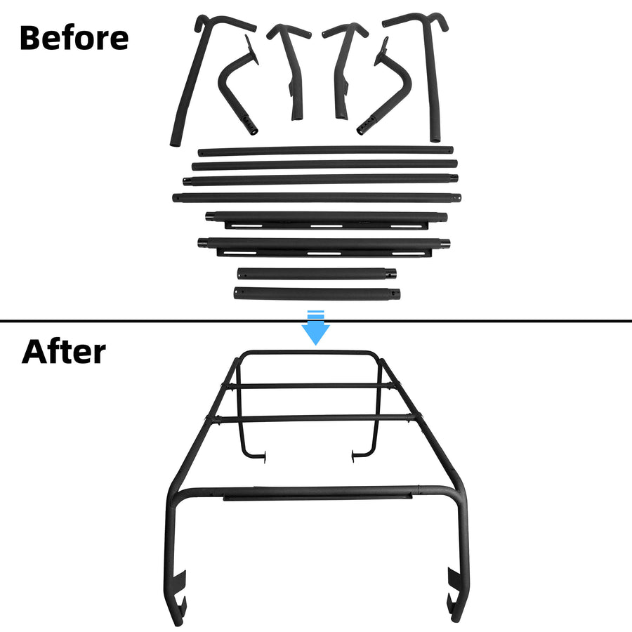 YIKATOO® Cargo Roof Rack for 2007-2018 Jeep Wrangler JK 4 Door - junior