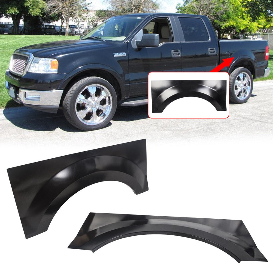 YIKATOO® Upper Wheel Arch Repair Panels All Models Pair For 2004-2008 Ford F150 -junior