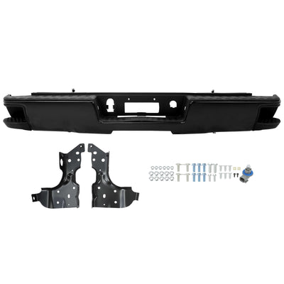 YIKATOO® Rear Step Bumper for 2014 - 2018 Chevy Silverado & GMC Sierra 1500,Assembly Black - junior