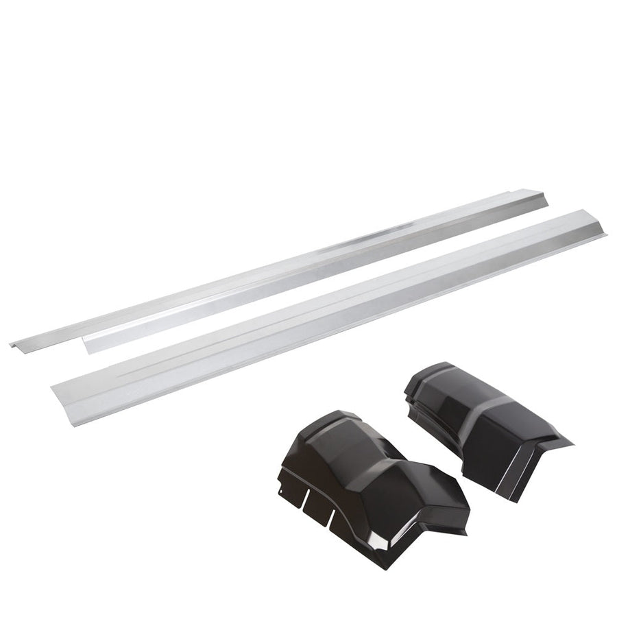 YIKATOO® Rocker Panels Cab Corner For 2009-2018 Dodge Ram 1500 2500 3500 Extended & Quad Cab -junior