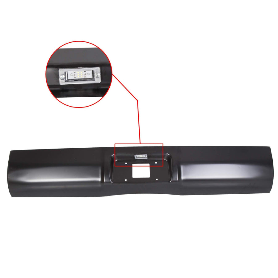 YIKATOO® Rear Steel Roll Pan for 1994-2001 Dodge Ram 1500/2500/3500, w/License & Light - junior