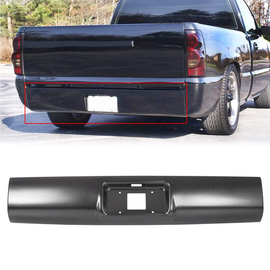 YIKATOO® Rear Steel Roll Pan for 1994-2003 S10 S15 Sonoma,Pickup Fleetside - junior