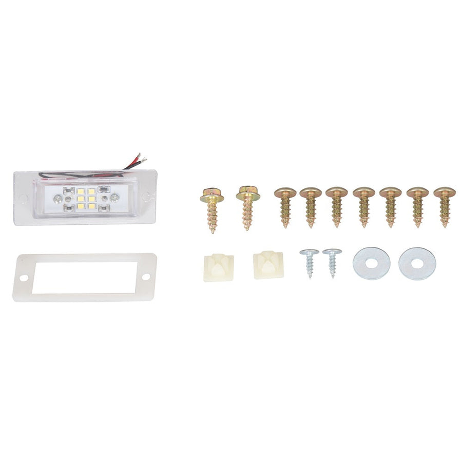 YIKATOO® Rear Steel Roll Pan bumper License Plate W/Lights W/screws W/ Plate Box Compatible With 1988-1998 Chevrolet Silverado / GMC Sierra C/K Series -junior