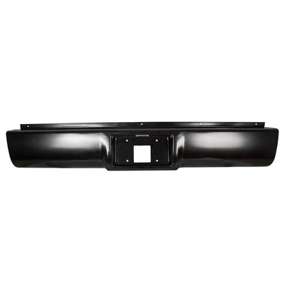 YIKATOO® Rear Steel Roll Pan bumper License Plate W/Lights W/screws W/ Plate Box Compatible With 1988-1998 Chevrolet Silverado / GMC Sierra C/K Series -junior