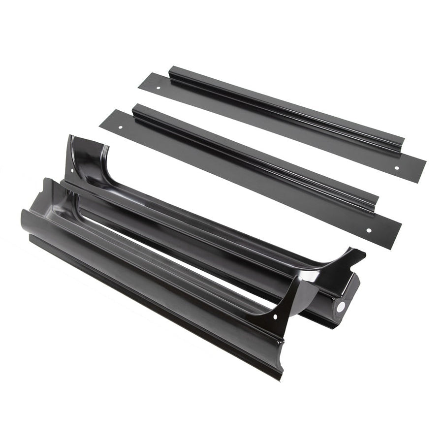 YIKATOO® 4Pc For 1967-1972 Chevy C10 Truck LH RH Side Full Rocker Panels w/ Inner Patch Panel -junior