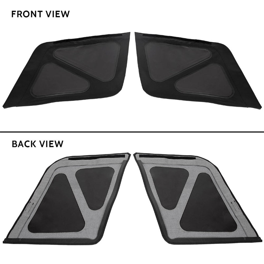 YIKATOO® Tinted Soft Top Sailcloth Black For 1995-1998 Suzuki Sidekick Geo Tracker -junior