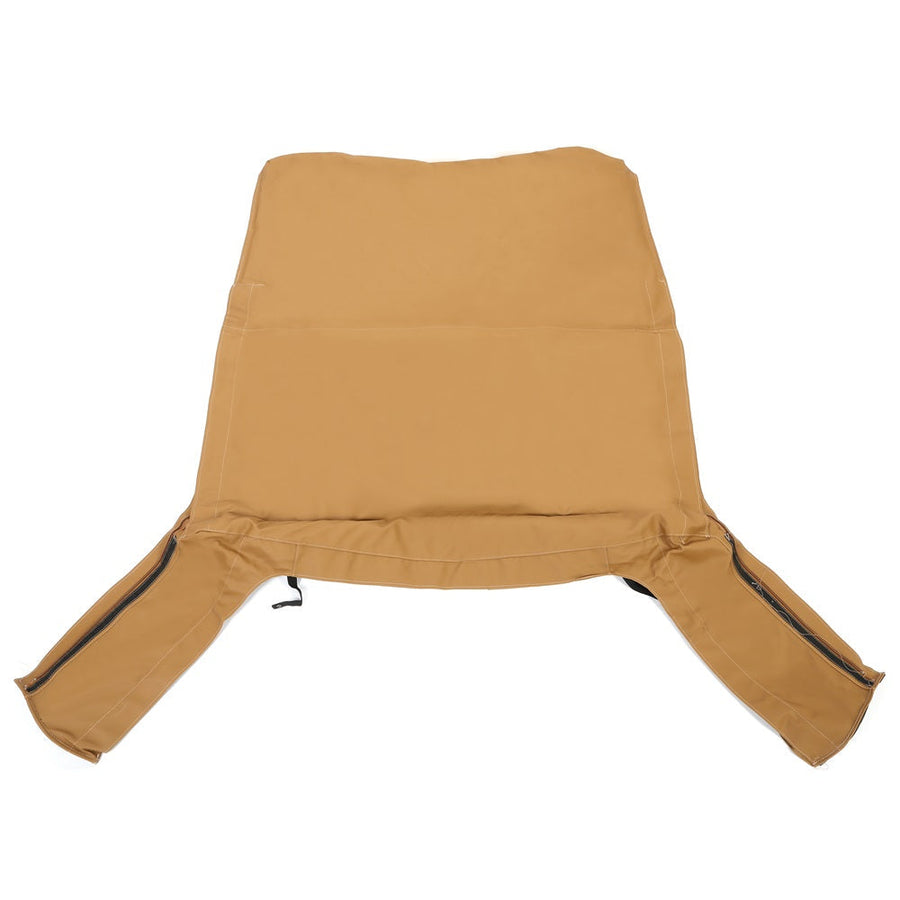 YIKATOO® Soft top Replacement, 1997-2006, Tinted Windows, Spice Leather For Jeep Wrangler TJ -junior