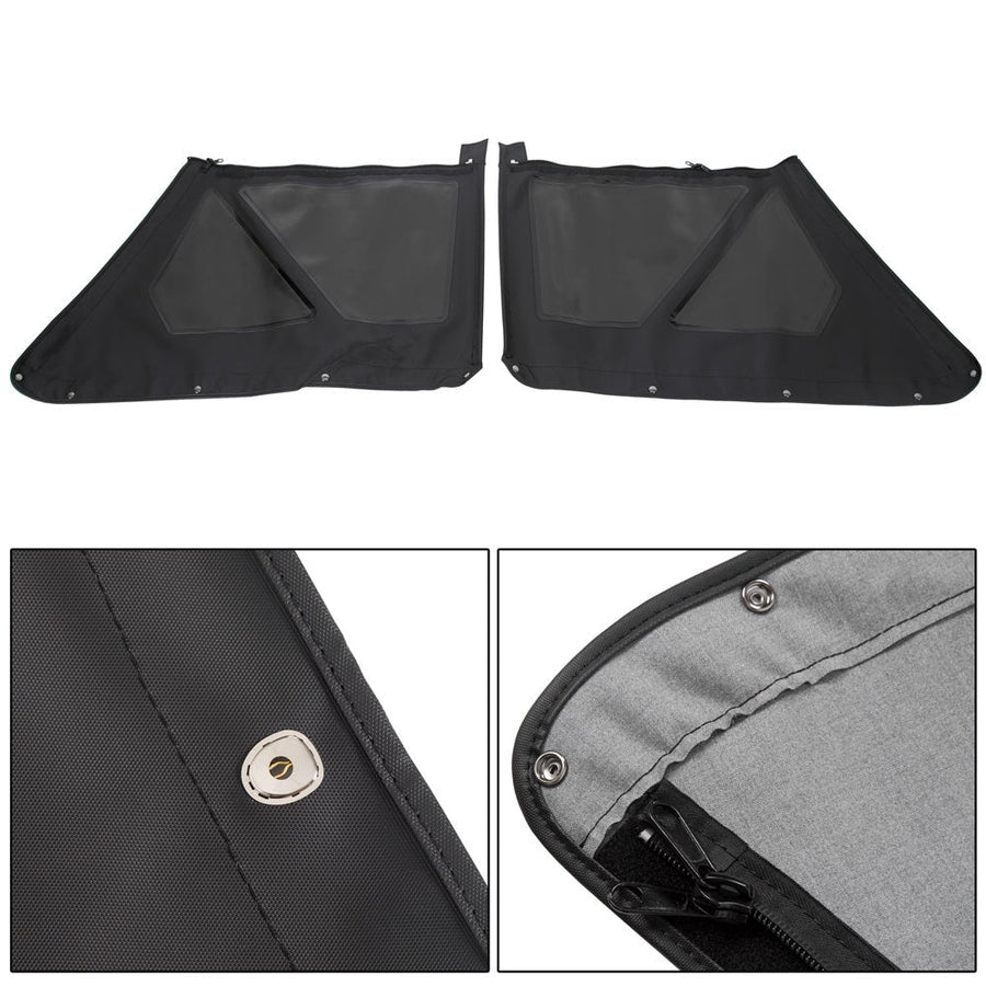 YIKATOO® Replacement Soft Top with Rear Tinted Windows Black For 1986-1994 Suzuki Samurai -junior