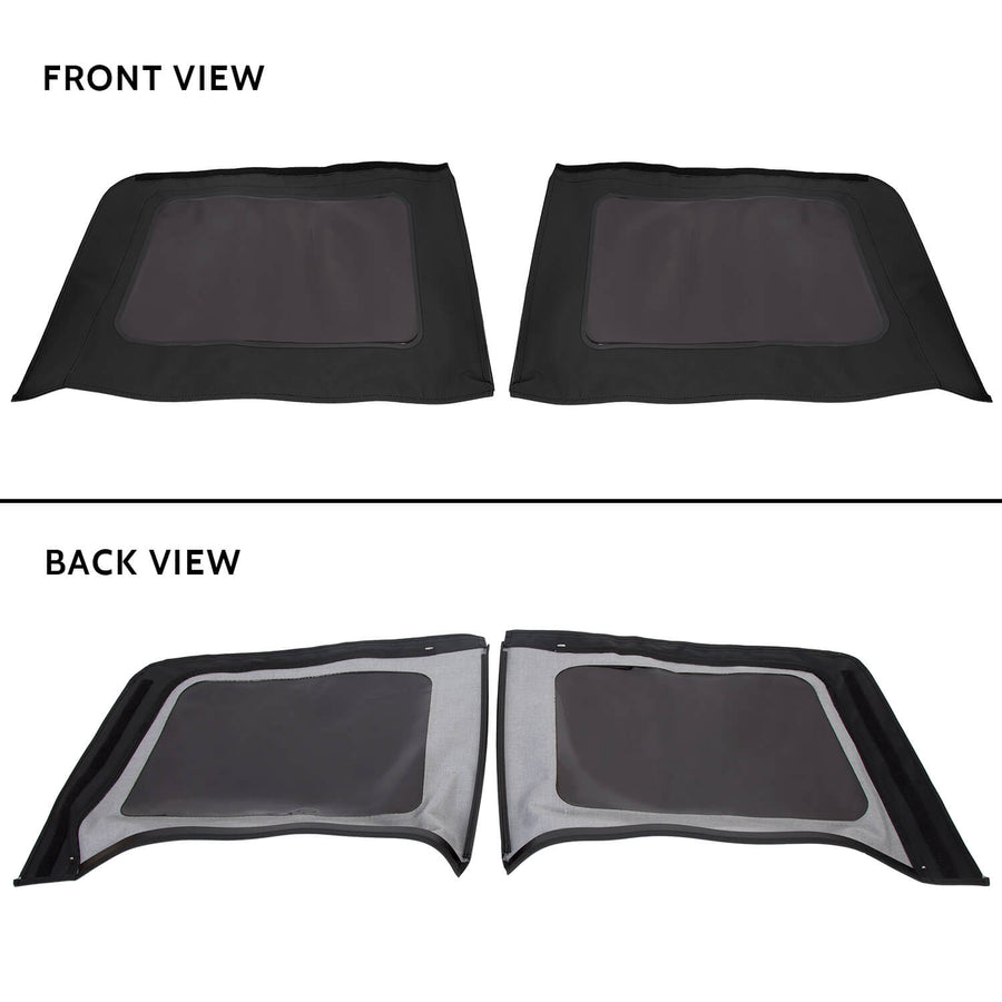 YIKATOO® Replacement Soft Top Tint Windows for 2007-2009 Jeep Wrangler Unlimited 4 Door - junior