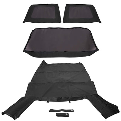 YIKATOO® Replacement Soft Top Tint Windows for 2007-2009 Jeep Wrangler Unlimited 4 Door - junior