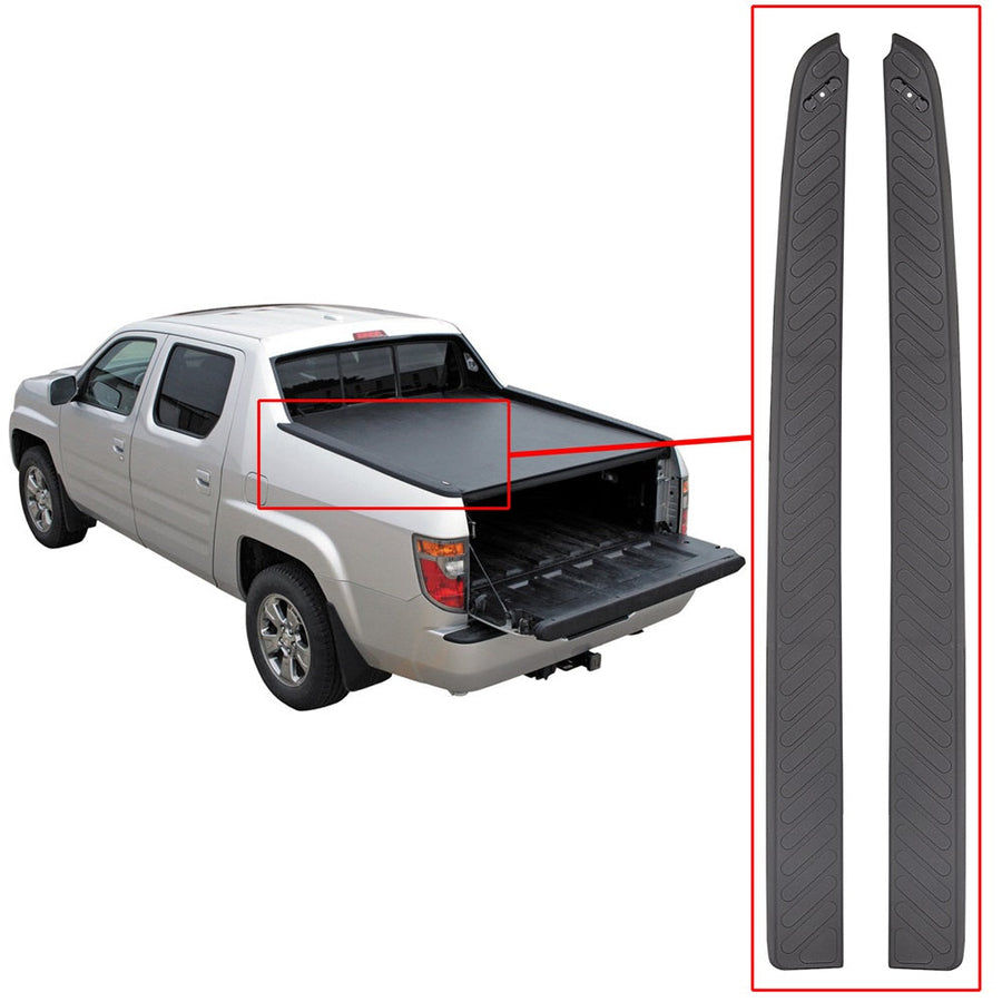 YIKATOO® Pair Bed Rail Cap Molding Set Garnish Compatible with 2006-2014 Honda Ridgeline -junior