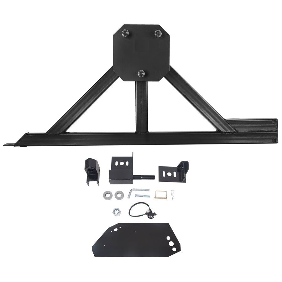 YIKATOO® Tire Carrier Mount w/Drop Down Option Compatible with All Hummer H2 Black -junior