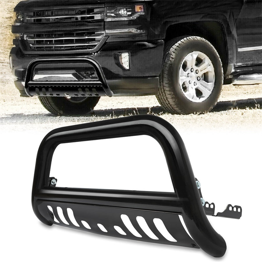 YIKATOO® Bull Bar Push Front Bumper Grille Guard For 2007-2018 Cadillac/Sierra/Suburban/Yukon -junior