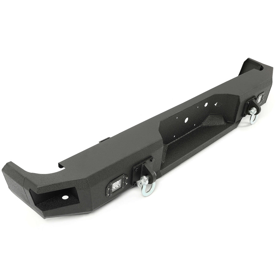 YIKATOO® Rear Bumper Black Steel compatible with 2009-2014 Ford F150 Fits Models without Rear Sensors -junior