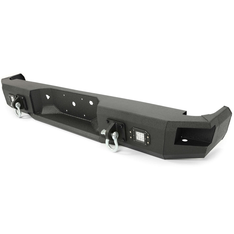 YIKATOO® Rear Bumper Black Steel compatible with 2009-2014 Ford F150 Fits Models without Rear Sensors -junior