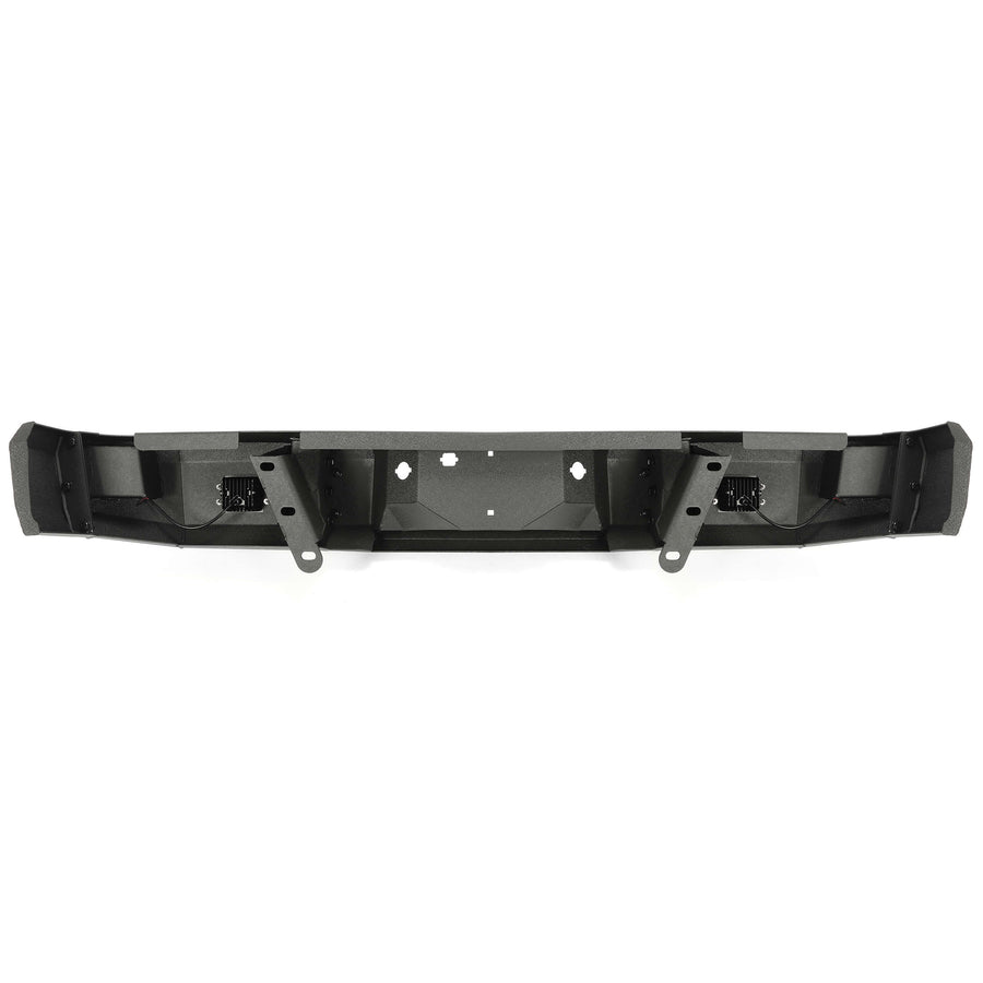 YIKATOO® Rear Bumper Black Steel compatible with 2009-2014 Ford F150 Fits Models without Rear Sensors -junior
