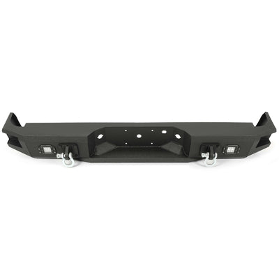 YIKATOO® Rear Bumper Black Steel compatible with 2009-2014 Ford F150 Fits Models without Rear Sensors -junior