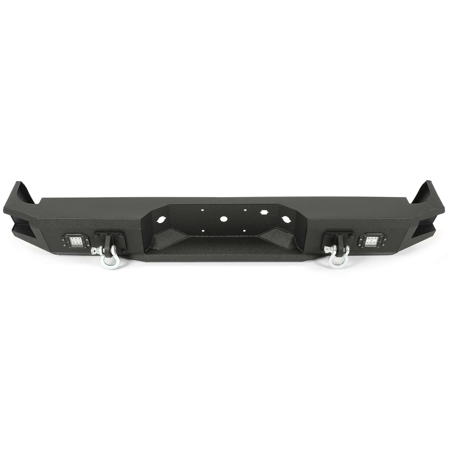 YIKATOO® Rear Bumper Black Steel compatible with 2009-2014 Ford F150 Fits Models without Rear Sensors -junior