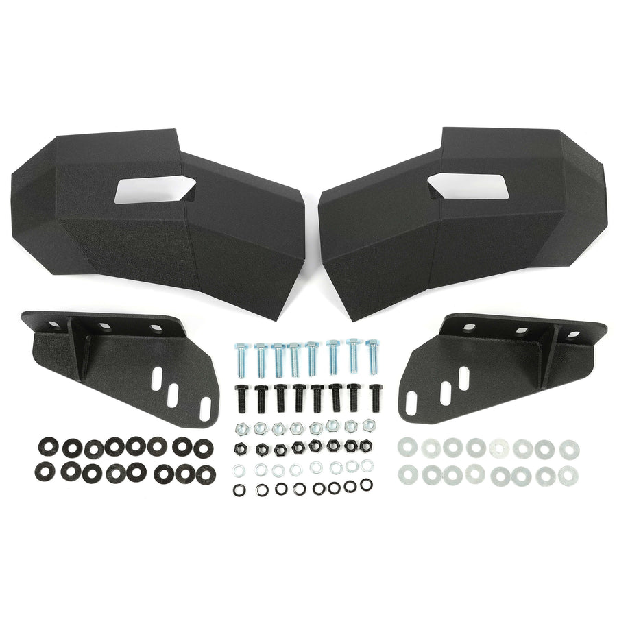 YIKATOO® Front Bumper 3-Pieces with D-Rings Compatible with 2007-2010 Chevrolet Silverado 2500 3500 -junior