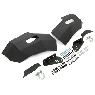 YIKATOO® Front Bumper 3-Pieces with D-Rings Compatible with 2007-2010 Chevrolet Silverado 2500 3500 -junior