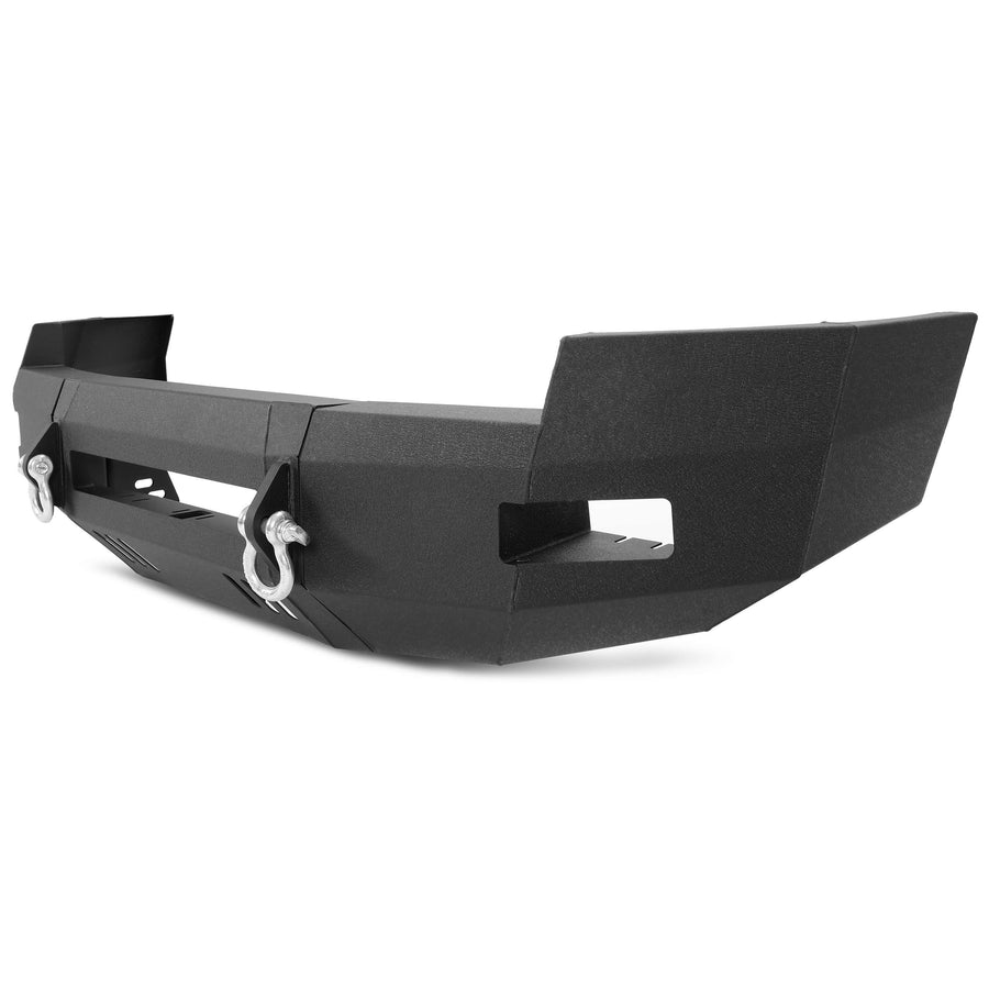 YIKATOO® Front Bumper 3-Pieces with D-Rings Compatible with 2007-2010 Chevrolet Silverado 2500 3500 -junior