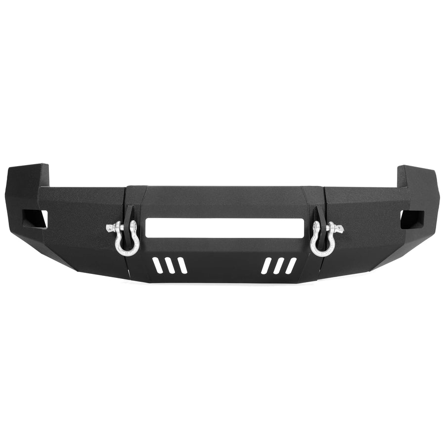 YIKATOO® Front Bumper 3-Pieces with D-Rings Compatible with 2007-2010 Chevrolet Silverado 2500 3500 -junior