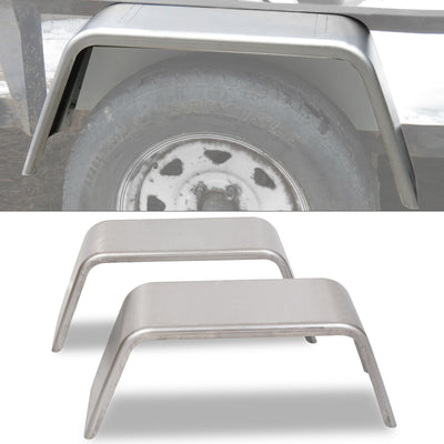 HECASA Pair Trailer Boat Fenders 32"L x 9"W x 13"H for 14" 15" 16" Wheels Square Steel