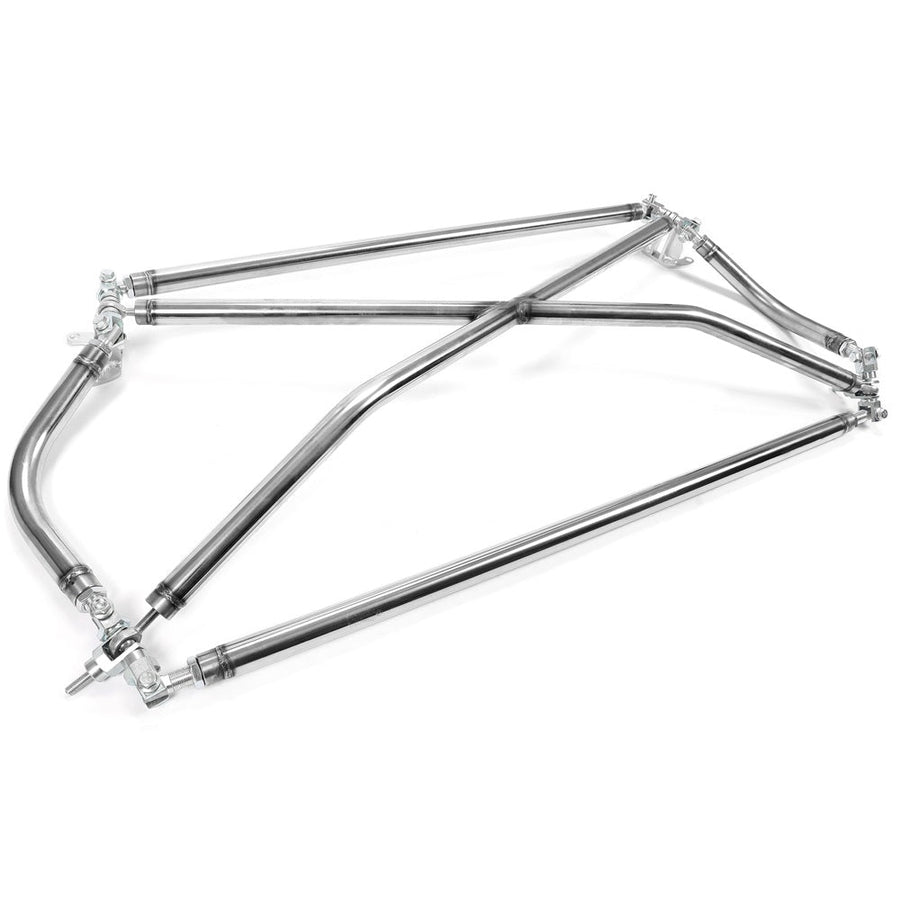 YIKATOO® C Pillar X Brace Cross Strut Bar Rear Trunk Suspension Compatible with 1996-2000 Honda Civic EK9 Stainless Steel -junior