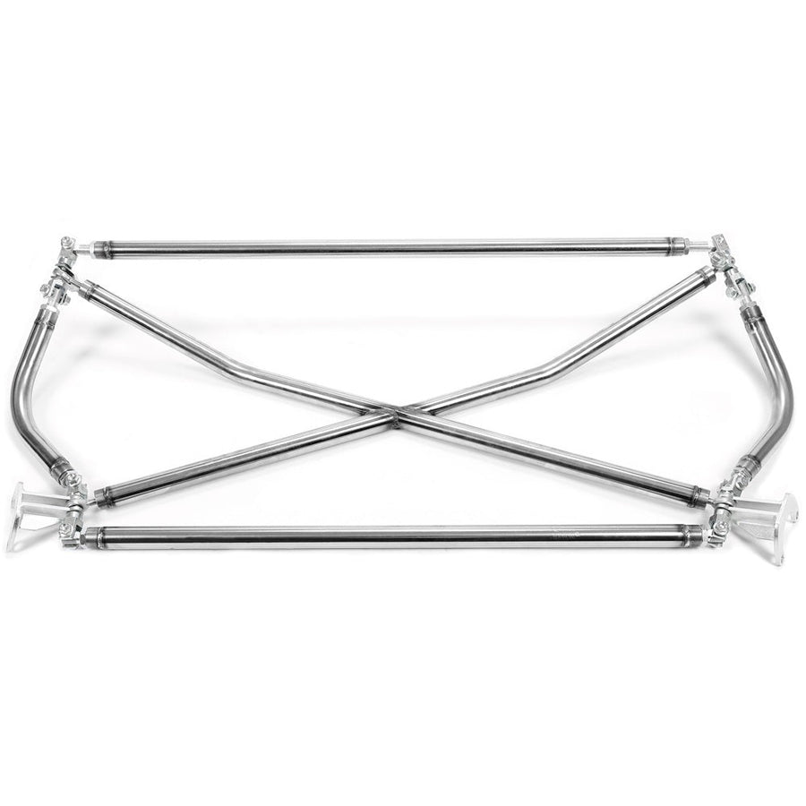 YIKATOO® C Pillar X Brace Cross Strut Bar Rear Trunk Suspension Compatible with 1996-2000 Honda Civic EK9 Stainless Steel -junior