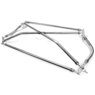 YIKATOO® C Pillar X Brace Cross Strut Bar Rear Trunk Suspension Compatible with 1996-2000 Honda Civic EK9 Stainless Steel -junior