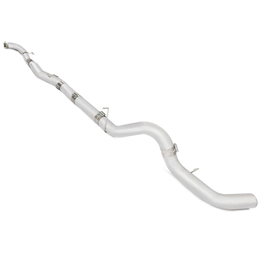 YIKATOO® 5 Inches DOWNPIPE BACK SINGLE ALUMINIZED NO MUFF 2015-2016 Sierra Silverado 2500/3500 6.6L DURAMAX-junior