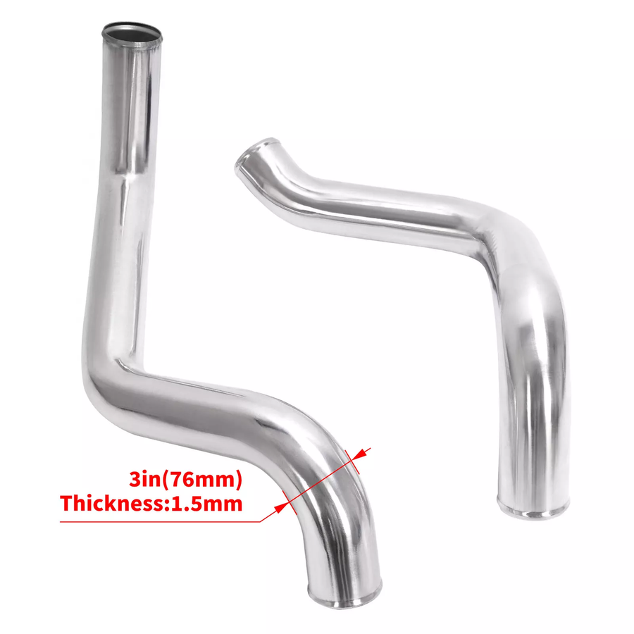 3 Inches Intercooler Pipe Kit & Boots & Clamps For 2002-04 GMC 6.6L LB7 Duramax Diesel-junior