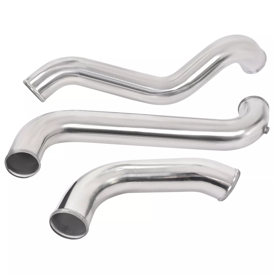 3 Inches Polished Intercooler Pipe &Boot Kit For 2011-2016 GMC CHEVY 6.6L LML Duramax-junior