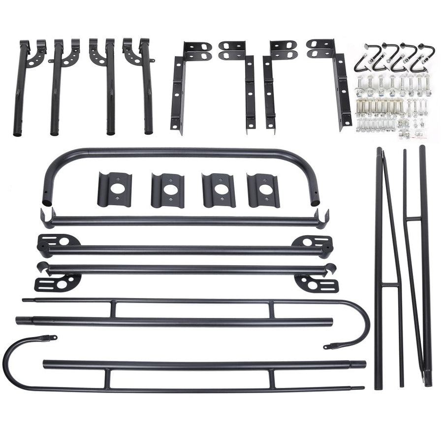 YIKATOO® Adjustable Full Size Bed Truck Ladder Rack Pick Up Lumber Kayak Utility 1000 Lb -junior