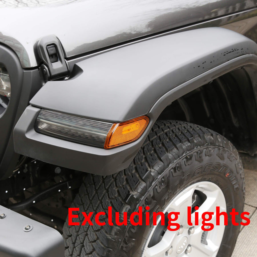 YIKATOO® Front Fender Flares with Inner Fender for 2018-2020 Jeep Wrangler JL Rubicon -  junior