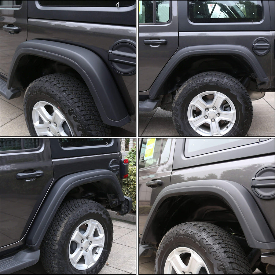 YIKATOO® Rear Fender Flares with Inner Liners for 2018-2020 Jeep Wrangler JL - junior