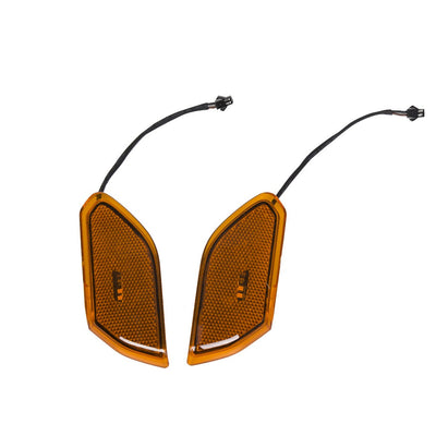 YIKATOO® Clear LED Fender Daytime Running Turn Signal Lights For 2018-2020 Jeep Wrangler JL -junior