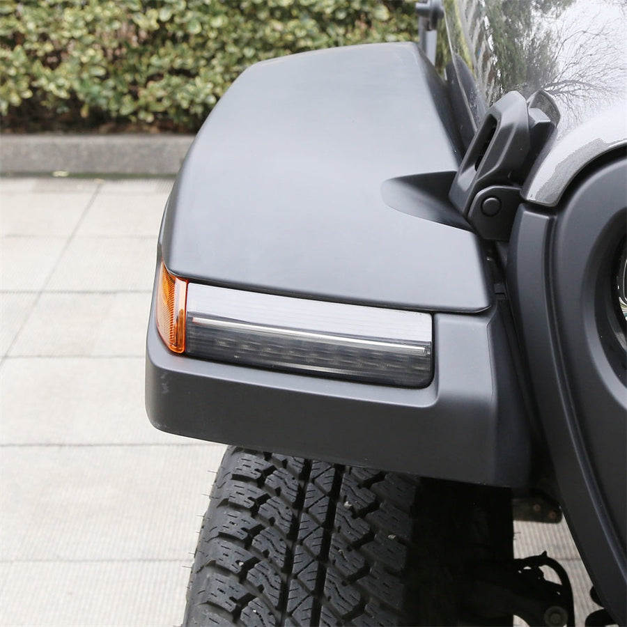 YIKATOO® Clear LED Fender Daytime Running Turn Signal Lights For 2018-2020 Jeep Wrangler JL -junior