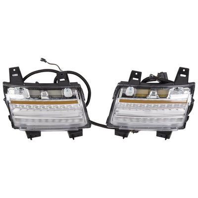 YIKATOO® Clear LED Fender Daytime Running Turn Signal Lights For 2018-2020 Jeep Wrangler JL -junior