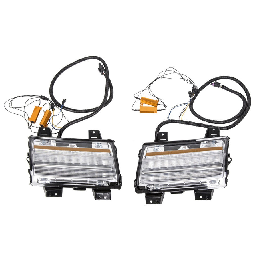 YIKATOO® Front Fender Flare Wheel Eyebrow Lights For 2018-2020 Jeep Wrangler JL -junior