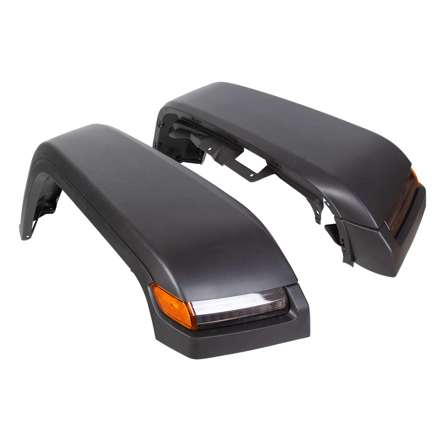 YIKATOO® Front Fender Flares with Lights & Inner Liners for 2007-2018 Jeep Wrangler JK -  junior