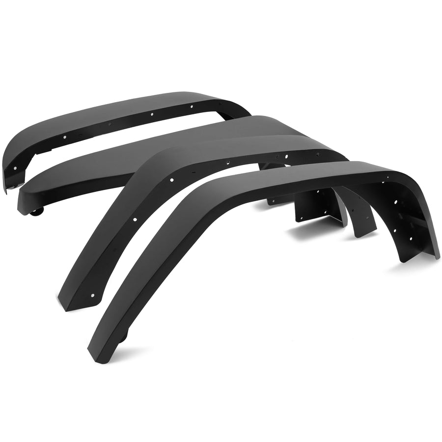 YIKATOO® Flat Fender Flares for 2018-2023 Jeep Wrangler JL & JL Unlimited 2 Door & 4 Door - junior