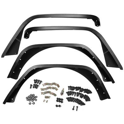 YIKATOO® Flat Fender Flares for 2018-2023 Jeep Wrangler JL & JL Unlimited 2 Door & 4 Door - junior